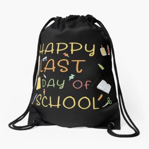 Happy Last Day Of School Summer Break Drawstring Bag DSB1242