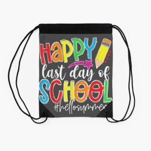 Happy Last Day Of School Teacher Graduation Last Day Drawstring Bag DSB348 2