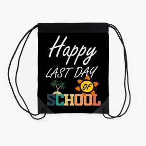 Happy Last Day Of School Teacher Student Graduation Drawstring Bag DSB071 2