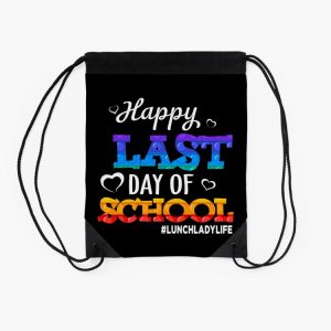 Happy Last Day Of School Teacher Student Graduation Drawstring Bag DSB406 2