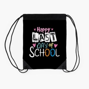 Happy Last Day Of School Teacher Student Graduation Drawstring Bag DSB441 2