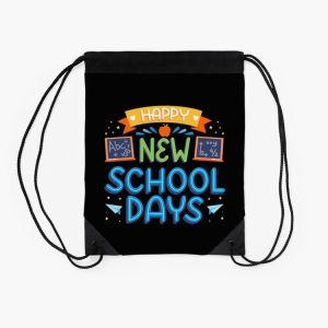 Happy New School Day Drawstring Bag DSB016 2