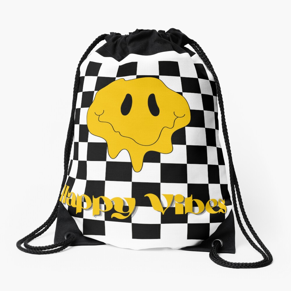 Happy Vibes Drawstring Bag DSB507