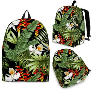 Hawaii Tropical Plants Pattern Print Back To School Backpack BP738