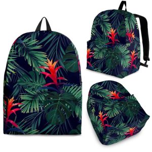 Hawaiian Palm Leaves Pattern Print Back To School Backpack BP734