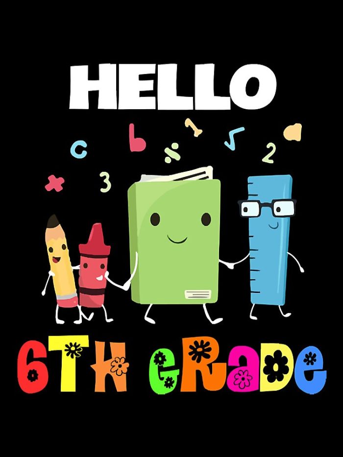 Hello 6Th Grade Drawstring Bag DSB1058 1