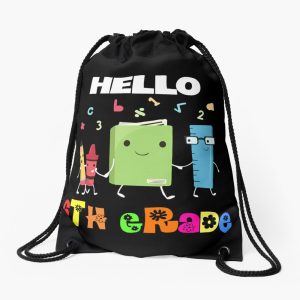 Hello 6Th Grade Drawstring Bag DSB1058