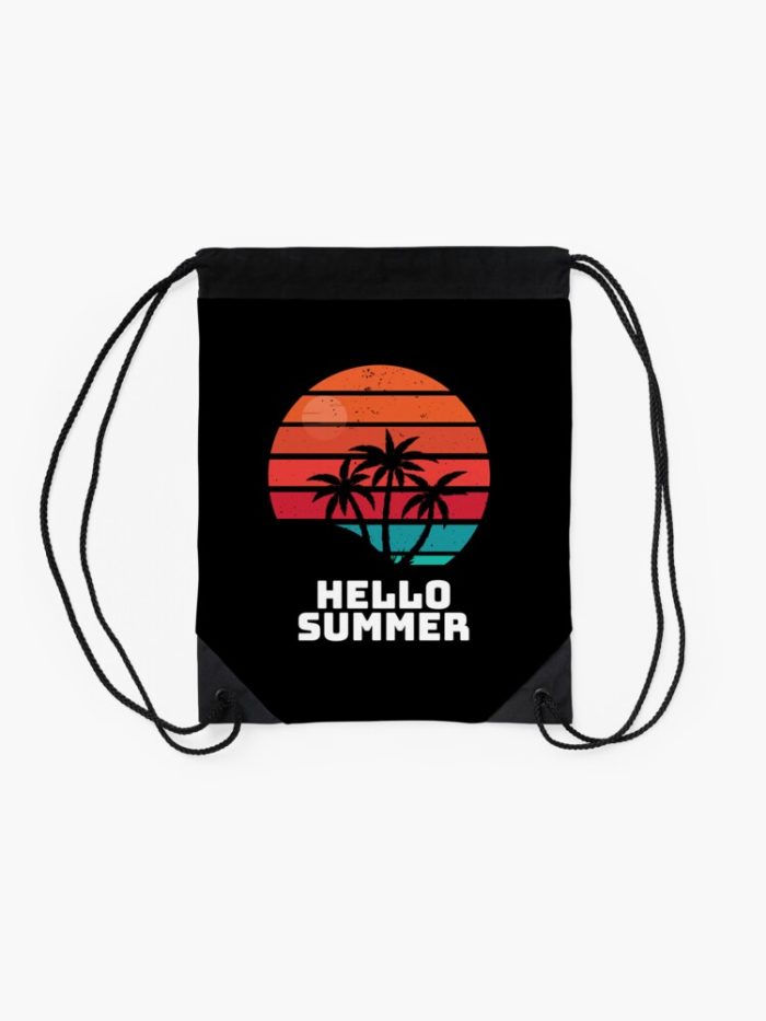 Hello Summer Happy Last Day Of School Drawstring Bag DSB819 2