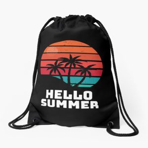 Hello Summer Happy Last Day Of School Drawstring Bag DSB819