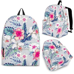 Hibiscus Orchids Hawaii Pattern Print Back To School Backpack BP724