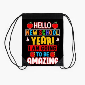 I Am Going To Be Amazing Back To School Gift Students Boys Girls Drawstring Bag DSB1249 2
