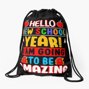 I Am Going To Be Amazing Back To School Gift Students Boys Girls Drawstring Bag DSB1249