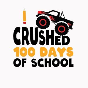 I Crushed 100 Days Of School 100Th Days Kids Boys Monster Truck Drawstring Bag DSB1216 1 I Crushed 100 Days Of School 100Th Days Kids Boys Monster Truck Drawstring Bag DSB1216 1