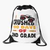 I Crushed 100 Days Of Second Grade 100 Days Of School 2Nd Grade Kids Boys Monster Truck Drawstring Bag DSB1347