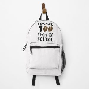 I Tackled 100 Days Of School Football 100Th Days Teacher Kids Backpack PBP1356