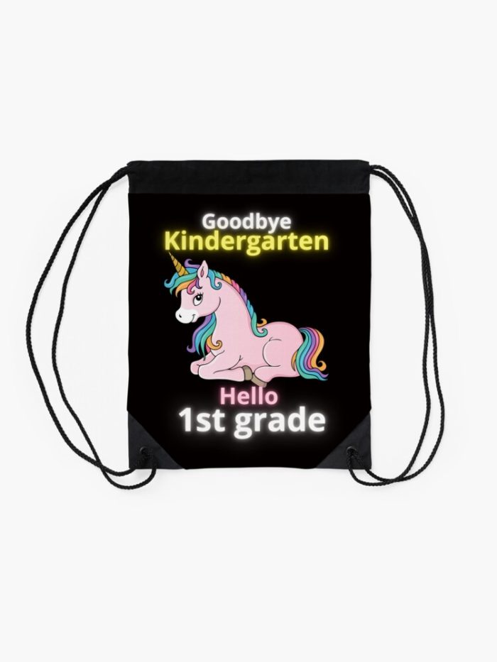 Kids Unicorn Last Day Of School 2023 Drawstring Bag DSB1401 2