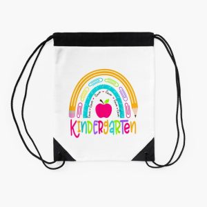 Kindergarten Teacher Rainbow First Day Of Back To School Drawstring Bag DSB131 2