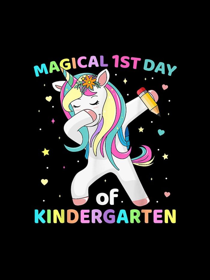 Kindergarten Unicorn First Day Of School Back To Girls Drawstring Bag DSB222 1