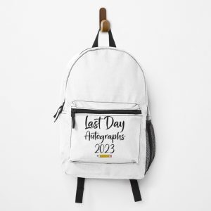 Last Day Autographs School Kindergarten Graduation 2023 Backpack PBP171