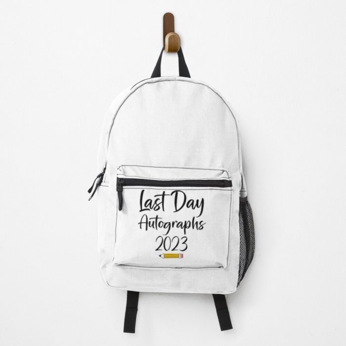 Last Day Autographs School Kindergarten Graduation 2023 Backpack PBP171