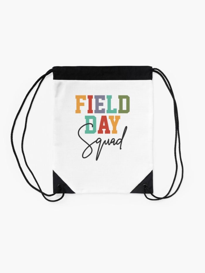 Last Day Of School Field Day Squad Funny School Drawstring Bag DSB300 2