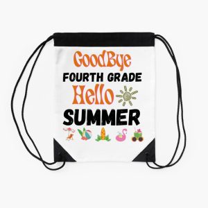 Last Day Of School In Fourth Grade Funny Day Drawstring Bag DSB1447 2