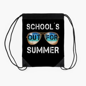 Last Day Of School Schools Out For Summer Teacher Drawstring Bag DSB1449 2