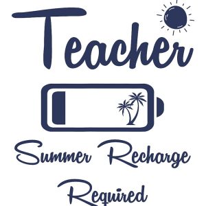 Last Day Of School Vintage Teacher Summer Recharge Required Backpack PBP304 1