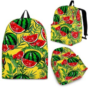 Leaf Watermelon Pieces Pattern Print Back To School Backpack BP714
