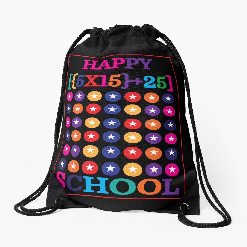 Leopard Rainbow 100 Days Of School Cute 100 Days Gift For Teacher Drawstring Bag DSB807