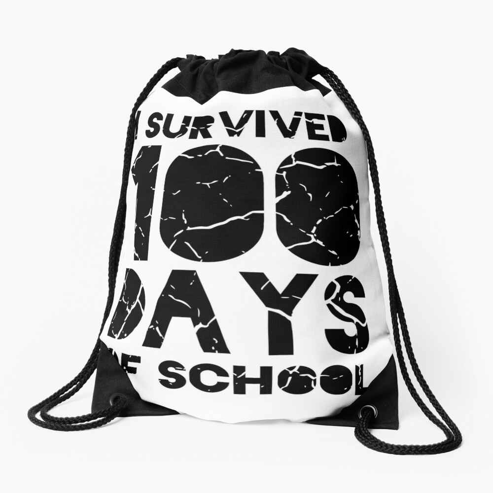 Leopard Rainbow 100 Days Of School Cute 100 Days Gift For Teacher Drawstring Bag DSB810