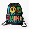 Leopard Rainbow 100 Days Of School Cute 100 Days Gift For Teacher Drawstring Bag DSB811
