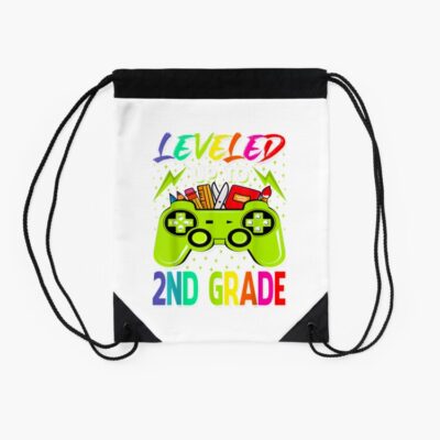 Leveled Up To 2Nd Grade Gamer Back To School First Day Boys Drawstring Bag DSB240 2 Leveled Up To 2Nd Grade Gamer Back To School First Day Boys Drawstring Bag DSB240 2
