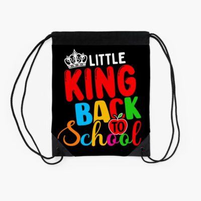 Little King Back To School Gift For Students Boys Tee Drawstring Bag DSB1074 2