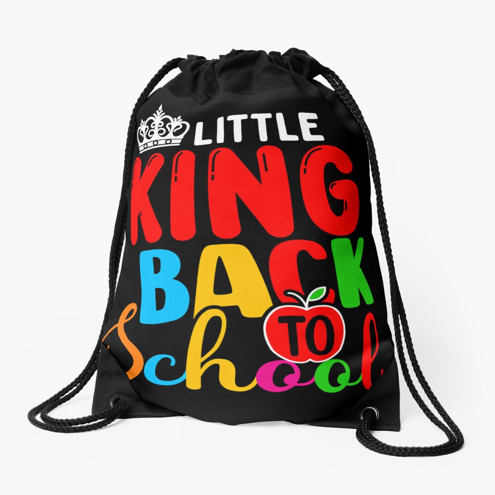Little King Back To School Gift For Students Boys Tee Drawstring Bag DSB1074