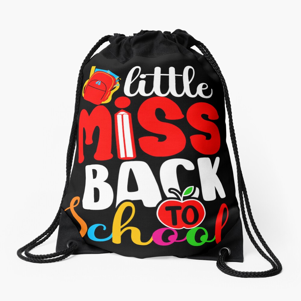 Little Miss Back To School Gift For Students Girls Drawstring Bag DSB1163