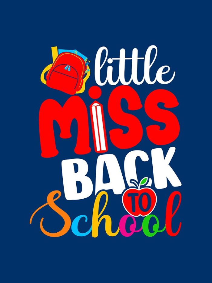 Little Miss Back To School Gift For Students Girls Drawstring Bag DSB292 1