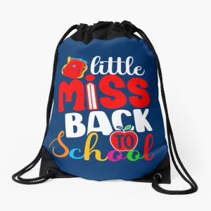 Little Miss Back To School Gift For Students Girls Drawstring Bag DSB292