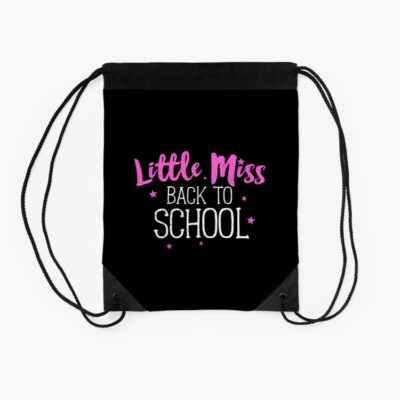 Little Miss Back To School Pink First Day Drawstring Bag DSB1090 2
