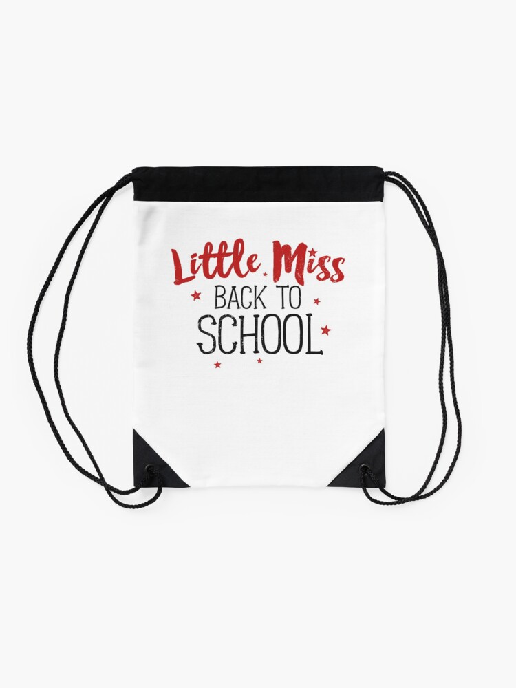 Little-Miss-Back-To-School-Pink-First-Day-Drawstring-Bag-DSB1103-2 Little Miss Back To School Pink First Day Drawstring Bag DSB1103 2