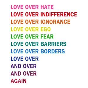 Love Over Hate Love Over Indifference Lgb Drawstring Bag DSB346 1