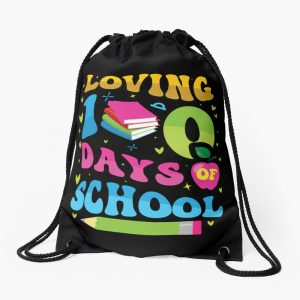 Loving 100 Days Of School Drawstring Bag DSB1475