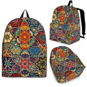 Mandala Star Bohemian Pattern Print Back To School Backpack BP704