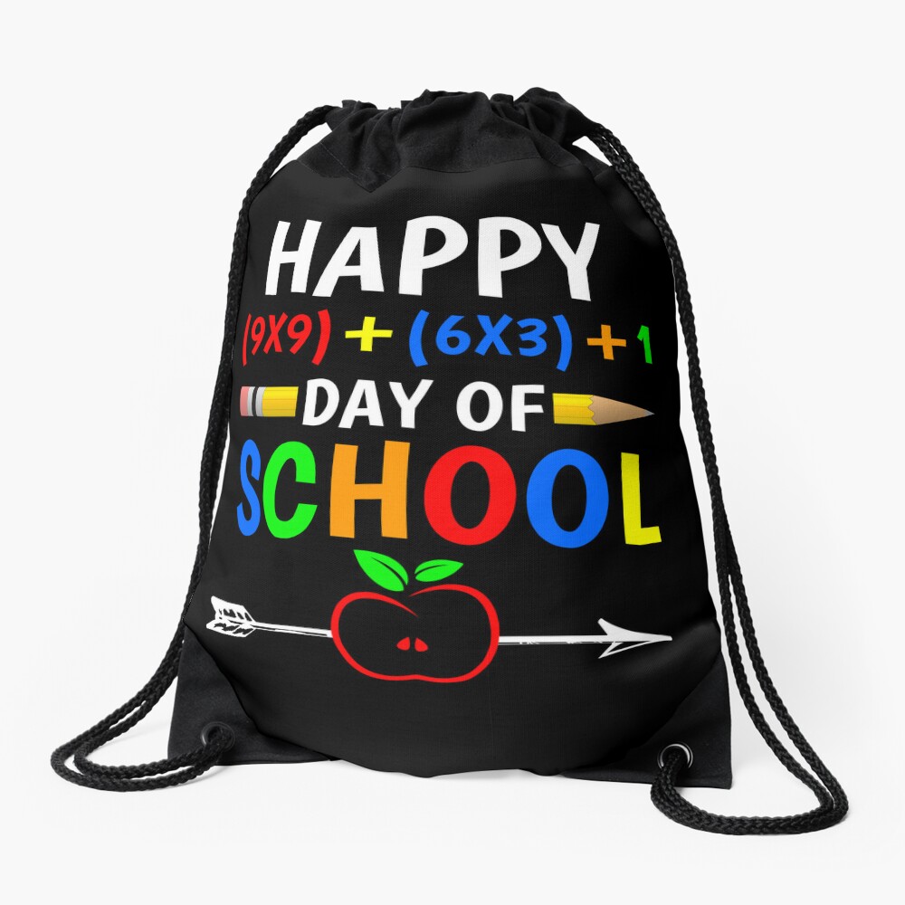 Math Formula 100 Days Of School Design For Teachers And Students Great Math Lover Drawstring Bag DSB542