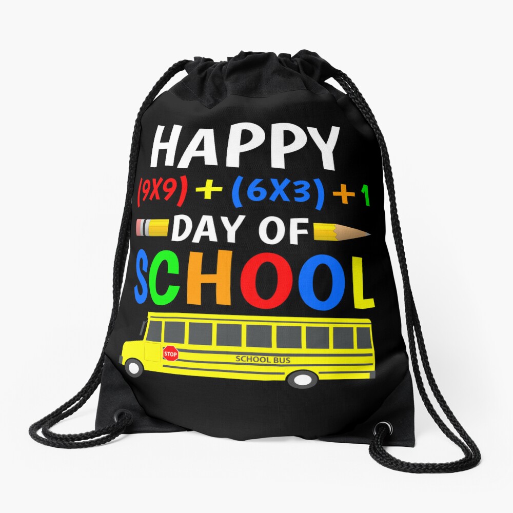 Math Formula 100 Days Of School Design For Teachers And Students Great Math Lover Drawstring Bag DSB604