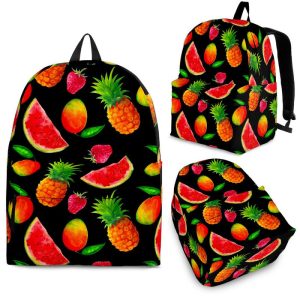 Mix Fruit Pineapple Pattern Print Back To School Backpack BP699