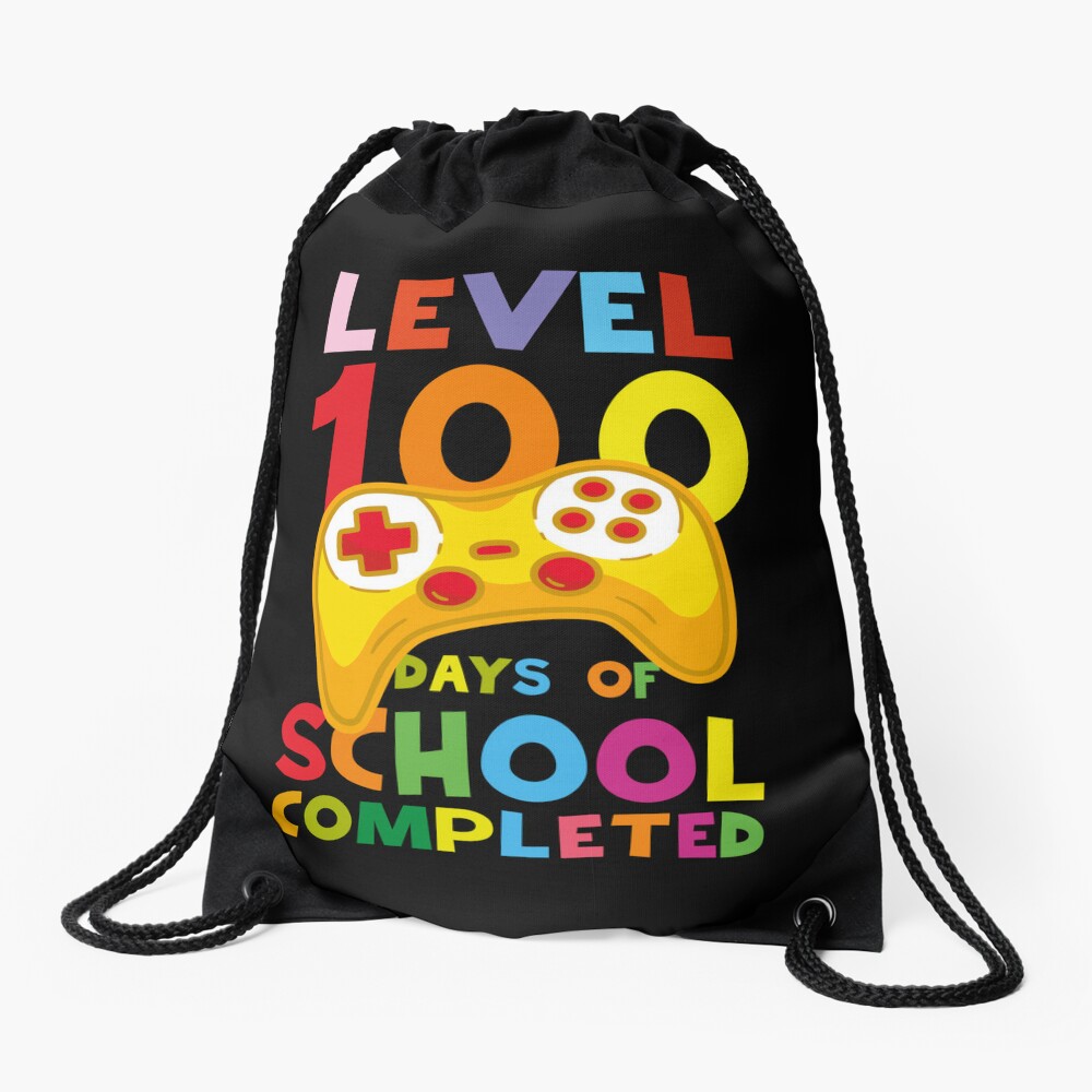 My Little Stars Are 100 Days Brighter 100 Magical Days Of School And Lovin It Unicorn Rainbow Drawstring Bag DSB672