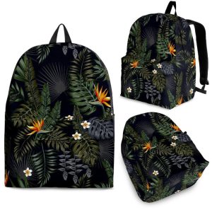 Night Tropical Hawaii Pattern Print Back To School Backpack BP682