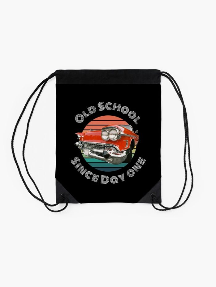 Old School Since Day One Living Legend Cadillac Drawstring Bag DSB460 2