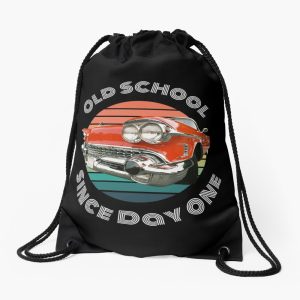 Old School Since Day One Living Legend Cadillac Drawstring Bag DSB460